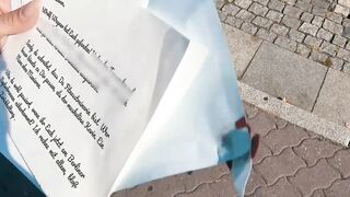 german fitness blonde bitch make real outdoors date