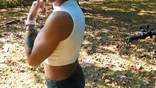 german fitness blonde bitch make real outdoors date