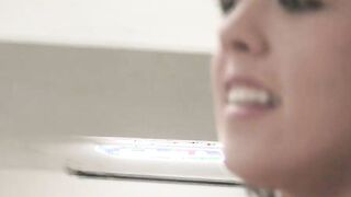 Amateur casting with slim hoe with tiny jugs and her BF