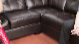 Incredible Sexy dark haired teenagers with tiny breasts fucks with a geeks
