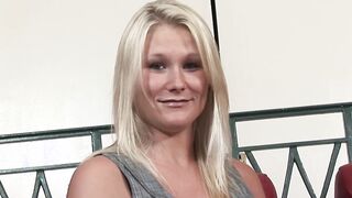 Blonde thot fucking wild during the american amateur casting