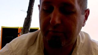 Ebony haired french women fucks outside