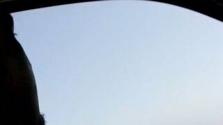 Ebony haired french women fucks outside