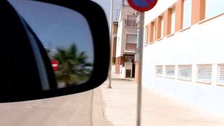 Ebony haired french women fucks outside