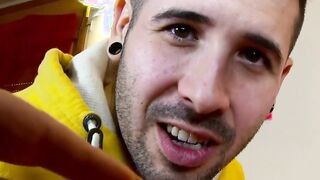 Amateur sex with a blonde French cunt with mouth with small melons