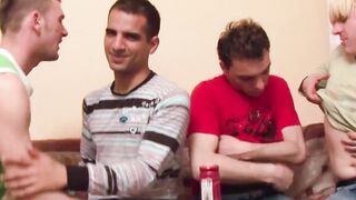 Homosexual sex party without condoms with homosexual college boys