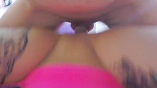 Sensual Hot inside pink nylon underwear seduced for a Beauty point of view nailed
