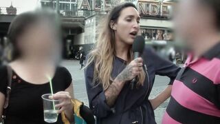 German swinger Lovers fucking during the street casting