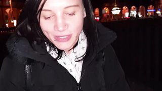 Real German pov Date with a natural dark haired hoe