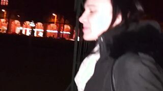 Real German pov Date with a natural dark haired hoe
