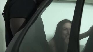 Slim bimbo banged inside the Underground vehicle park with the bbc