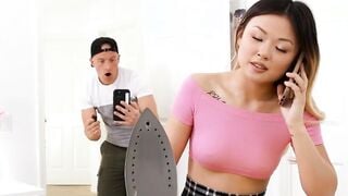 Zac Wild Eats His Teenage Roomate 'Lulu Chu's' Dark Snatch
