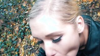 German blonde bitch at outside pick up date