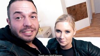 German blonde bitch at outside pick up date