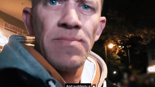 German fit blonde bitch pick up on street for blind date
