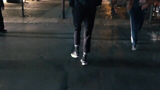 German fit blonde bitch pick up on street for blind date