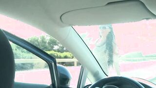 Thin ebony haired Mom with tiny hooters boned outdoors