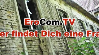 Chubby German hoe fucked outside during the point of view Date