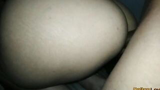 19 yo  Women with huge butt ride on her BF's penis until he jizzes on her