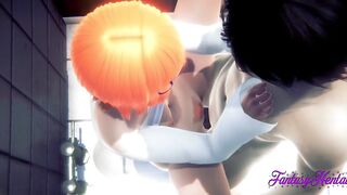 Ben 10 Cartoon - Gwen is Fuck and cumshot inside her snatch inside a Japanese Restroom