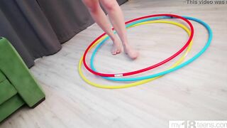 MY18TEENS - Naked gymnast spinning hoops
