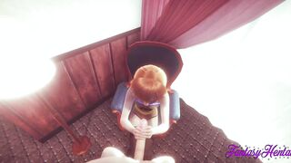 Frozen Anime - Anna hand job, head and banged with cumshot