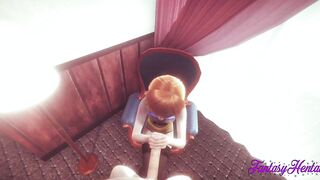 Frozen Anime - Anna hand job, head and banged with cumshot
