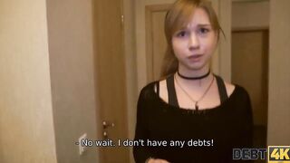 DEBT4k. sluts likes expensive gadgets that she works off by copulation