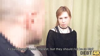DEBT4k. sluts likes expensive gadgets that she works off by copulation