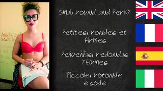 SCHOOLMISTRESS JOI learn foreign languages with XVIDEOS.  Lesson one: Boobies