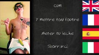 SCHOOLMISTRESS JOI learn foreign languages with XVIDEOS.  Lesson one: Boobies