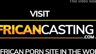 Amateur African 19 Year Old Gets Cummed from Fake Agent