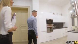 HUNT4K. babe screwed by rich client inside front of her angry BF