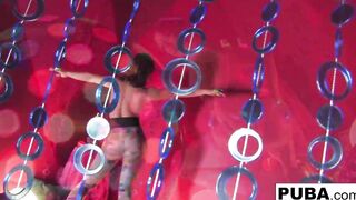 70's style Kristina Rose tease and solo