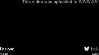 Solo teenagers, Miledy is masturbating with a sex sex toy, into VR