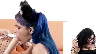 Diana Marquez uses Min Galilea as her bimbo, she offer a strong butt penetration for a little lady with a huge sex toy and makes her booty squirt, interracial dyke sex(Preview). Instagram @the 2001xperience @Mingalilea