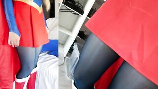 Gabi Gold Supergirl fuck with stockings