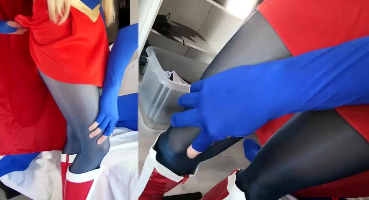 Gabi Gold Supergirl fuck with stockings