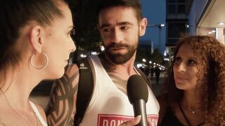 German Lovers nailed spontaneous into the real street casting
