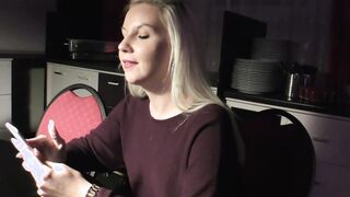 German Boned Date with a erotic blonde Skank with tiny breasts