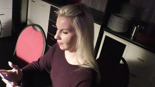 German Boned Date with a erotic blonde Skank with tiny breasts