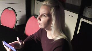 German Boned Date with a erotic blonde Skank with tiny breasts