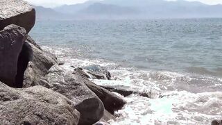 Sexual tattooed Hispanic Hooker picked up for Sex at the Beach