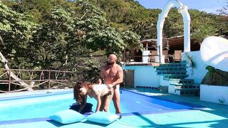Public Boned with a big titted tattooed Hispanic