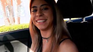 Sexsual slender Hispanic Hoe with tiny titties picked up online