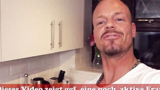 Big Titted Inked british Thot fuck into the kitchen