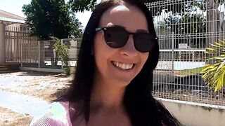 Petite Cougar with tiny boobies pick up online on vacation for a pov Date