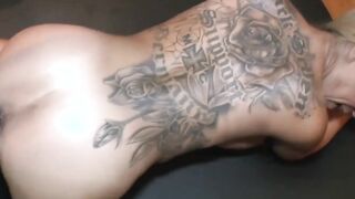 Cutie cumshot Gang Bang with a big titted blonde Mom hoe