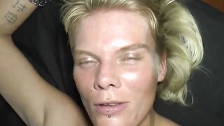 Sexual german skank during a Bae jizzed Gang Bang Party
