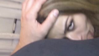 Slender German Bimbo inside a pov Porn inside the camper van